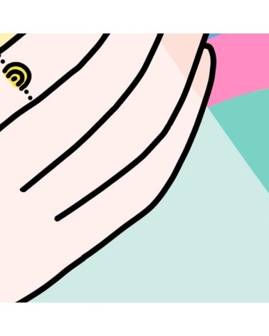Anello Arcobaleno - Anello regolabile placcato oro Adorabili Paris eleganti particolari da donna bambina
