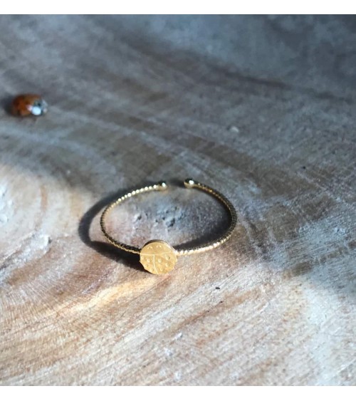 Coccinella - Anello regolabile placcato oro Adorabili Paris eleganti particolari da donna bambina
