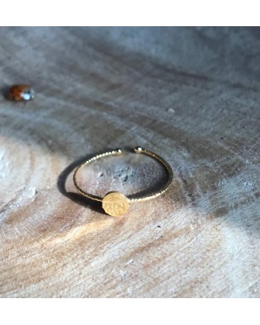 Beetle - Adjustable ring, fine gold plating Adorabili Paris cute fashion design designer for women