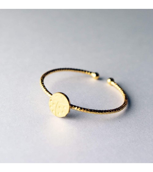 Beetle - Adjustable ring, fine gold plating Adorabili Paris cute fashion design designer for women