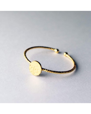 Beetle - Adjustable ring, fine gold plating Adorabili Paris cute fashion design designer for women