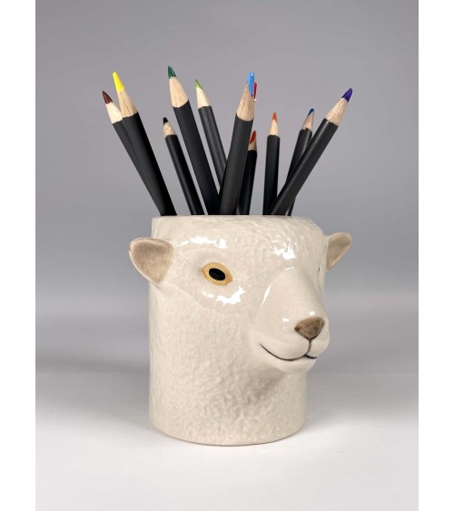 Pencil Pot - Sheep Southdown Quail Ceramics Pots design switzerland original