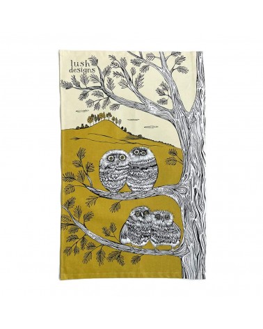 Tea towel - Baby Owl Lush Designs best kitchen hand towels fall funny cute