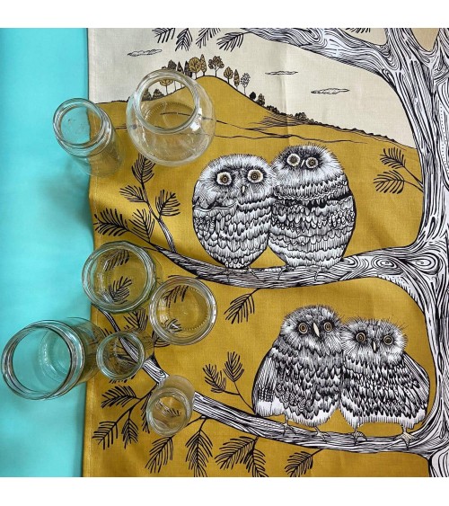 Serviette de cuisine - Bébé Hibou Lush Designs torchon vaisselle qualité serviette haut de gamme beaux essuie main originaux
