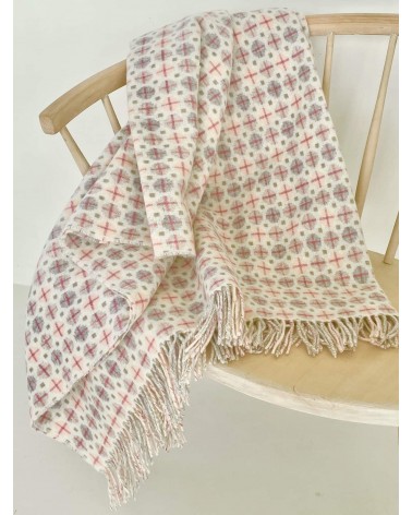 MILAN Blush - Merino wool blanket Bronte by Moon warm cozy soft sofa throw blanket picnic throws and blankets