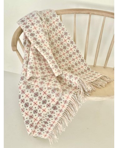 MILAN Blush - Merino wool blanket Bronte by Moon warm cozy soft sofa throw blanket picnic throws and blankets