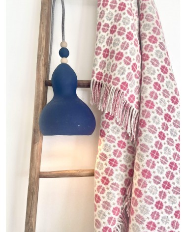 Plaid MILAN Rose - Couverture douce en laine mérinos Bronte by Moon un plaid cocooning couverture chaude douce plaide lit