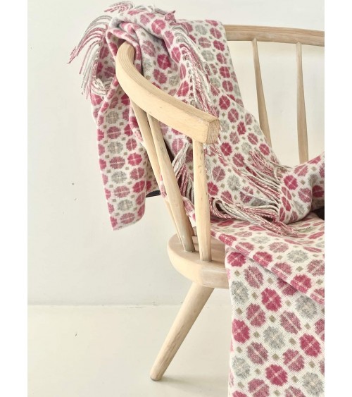 Merino Decke MILAN Rosa - Wolldecke, Kuscheldecke Bronte by Moon Schafwolldecke warme Woll Decken Sofa wohndecke kaufen