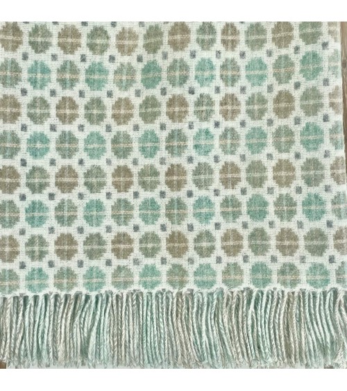 MILAN Mint - Merino wool blanket Bronte by Moon warm cozy soft sofa throw blanket picnic throws and blankets