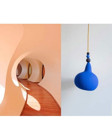 Loupiote Azul - Hanging lamp Sarah Morin pendant lighting suspended light for kitchen bedroom dining living room
