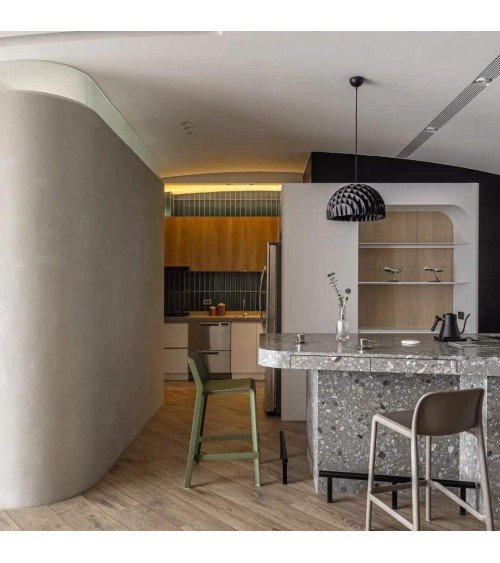 Arc Black Plywood - Lampada a sospensione design Lawa Design lampade lampadario design moderne led cucina camera soggiorno