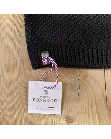 Joel - Berretto in lana merino - Nero Maison Bonnefoy cool per uomo donna Kitatori Svizzera