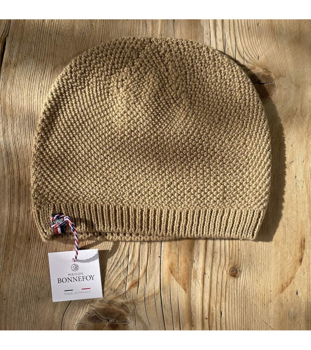 Joel - Merino Wool Beanie - Camel Maison Bonnefoy for men women cool Kitatori Switzerland