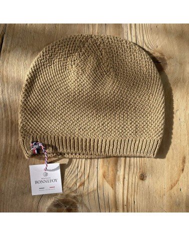 Joel - Merino Wool Beanie - Camel Maison Bonnefoy for men women cool Kitatori Switzerland