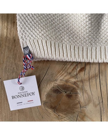 Joel - Bonnet en laine mérinos - Blanc Maison Bonnefoy cool femme homme Kitatori Suisse