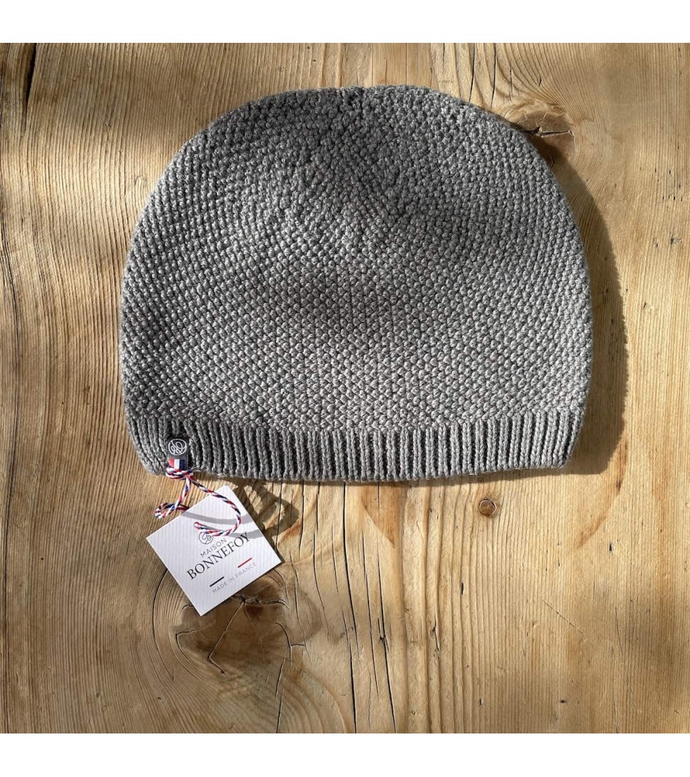 Joel - Mütze, Merino Wollmütze - Grau Maison Bonnefoy coole für Männer Frauen kaufen Kitatori Schweiz