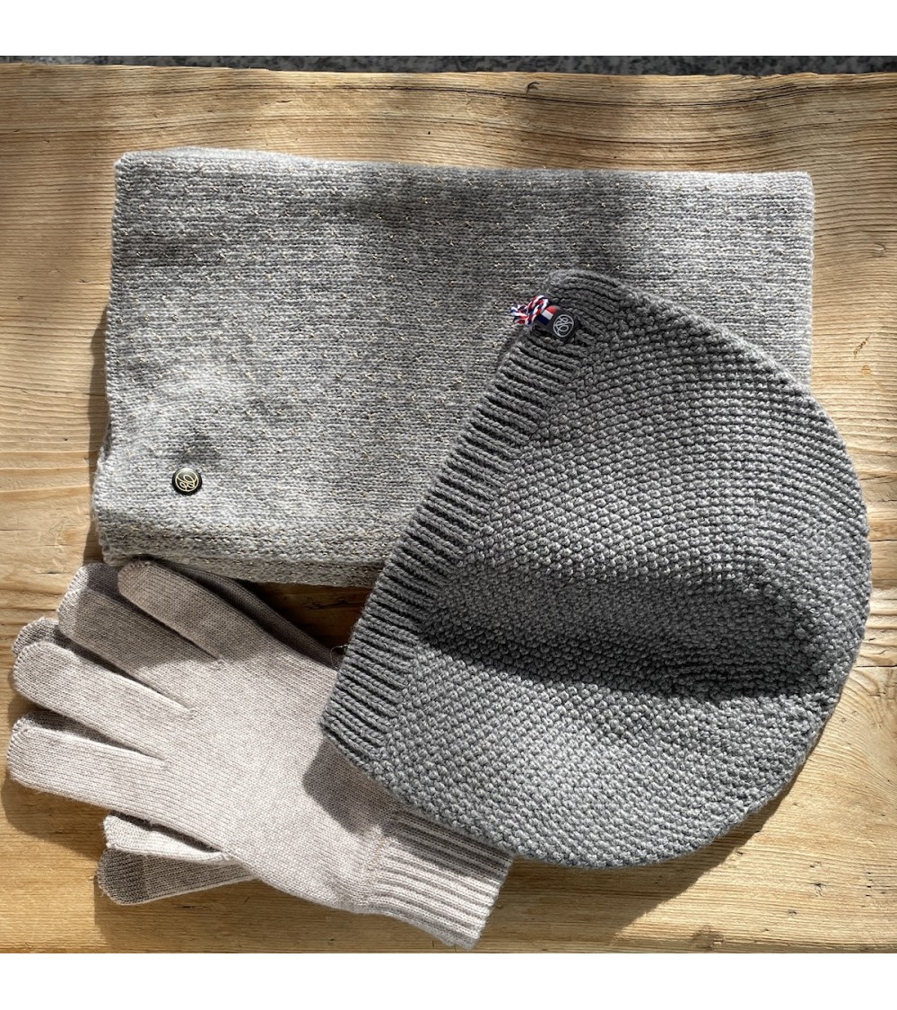 Joel - Mütze, Merino Wollmütze - Grau Maison Bonnefoy coole für Männer Frauen kaufen Kitatori Schweiz