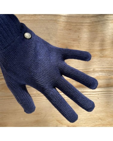 Alix - Merino Wolle Handschuhe - Blau Maison Bonnefoy geschenkidee schweiz kaufen