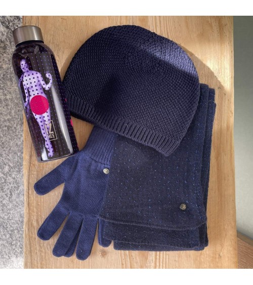 Alix - Merino Wolle Handschuhe - Blau Maison Bonnefoy geschenkidee schweiz kaufen