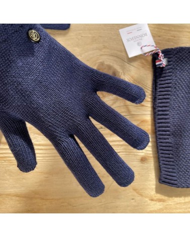 Alix - Merino Wolle Handschuhe - Blau Maison Bonnefoy geschenkidee schweiz kaufen