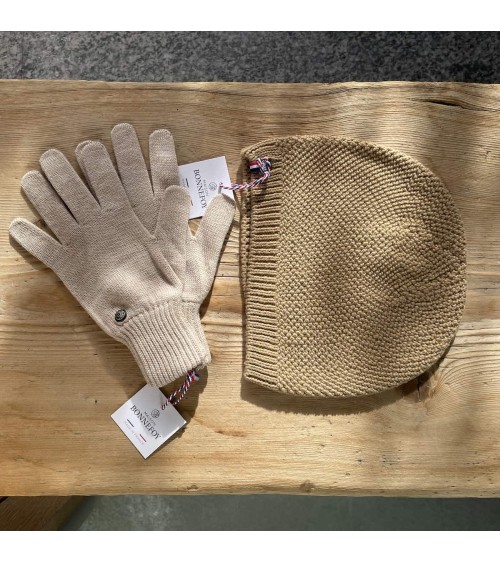 Alix - Merino wool Gloves - Beige Maison Bonnefoy original gift idea switzerland