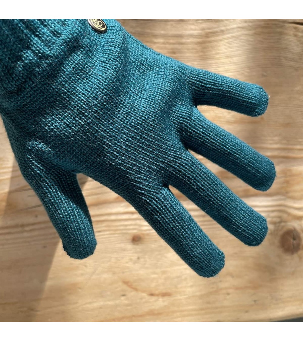 Alix - Guanti di lana merino - Verde Maison Bonnefoy idea regalo svizzera