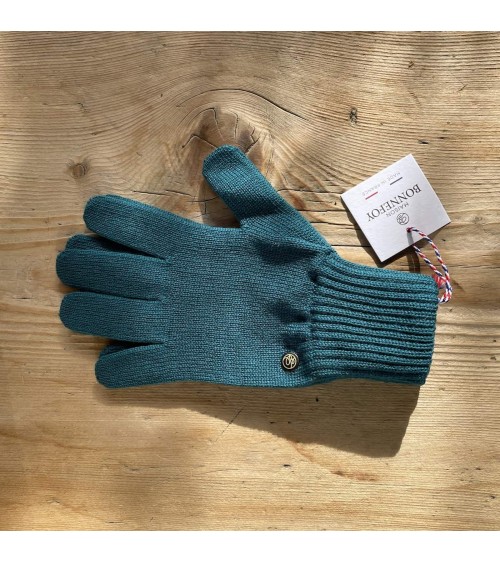 Alix - Merino wool Gloves - Green Maison Bonnefoy original gift idea switzerland