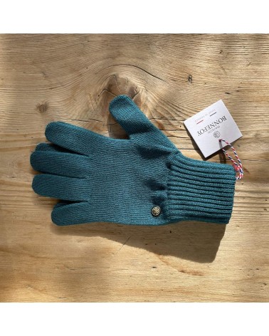 Alix - Guanti di lana merino - Verde Maison Bonnefoy idea regalo svizzera