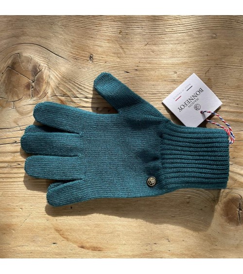 Alix - Guanti di lana merino - Verde Maison Bonnefoy idea regalo svizzera