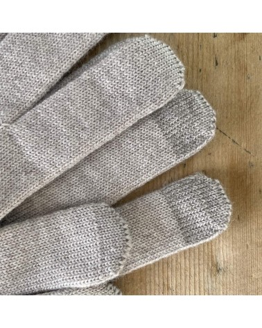 Gants tactiles en laine Perinne - Craie Maison Bonnefoy idée cadeau original suisse