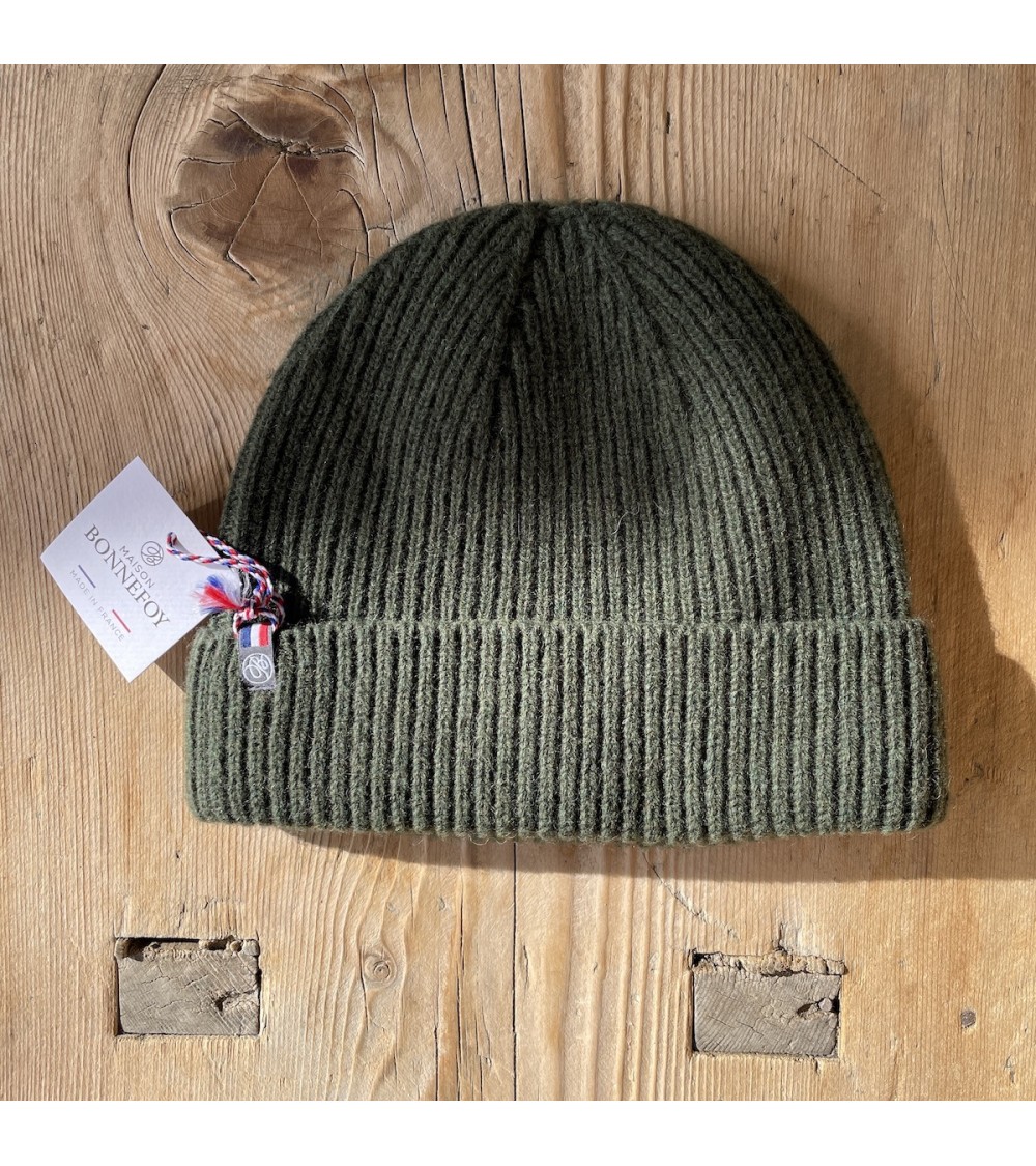 Bonnet en laine Patrice - Vert Fougère Maison Bonnefoy cool femme homme Kitatori Suisse