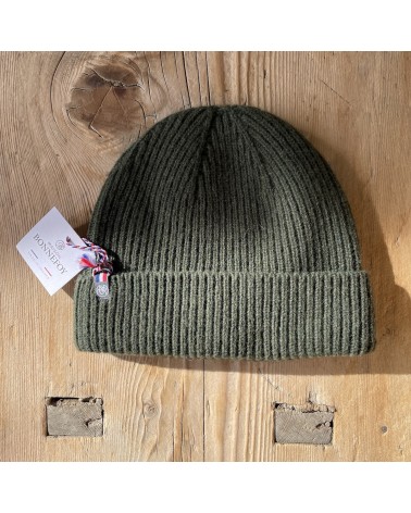 Bonnet en laine Patrice - Vert Fougère Maison Bonnefoy cool femme homme Kitatori Suisse