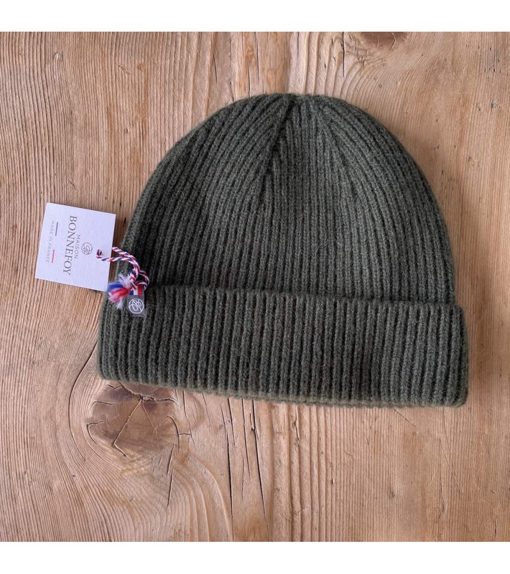 Wool Beanie Patrice - Fern Green Maison Bonnefoy for men women cool Kitatori Switzerland