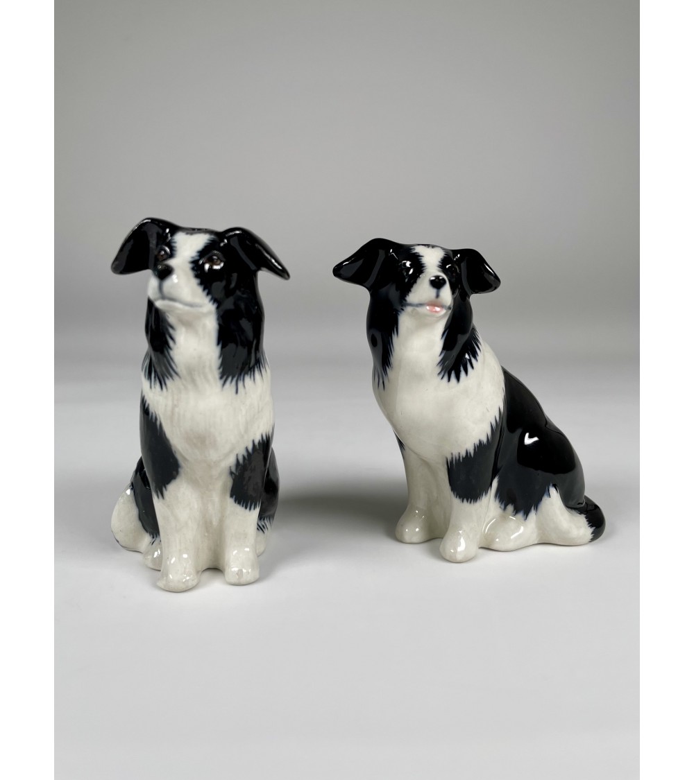 Border Collie - Salz und Pfefferstreuer Quail Ceramics  pfeffer steuer salzpfeffersteuer set lustige kaufen