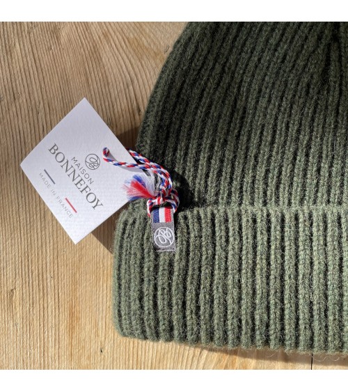 Bonnet en laine Patrice - Vert Fougère Maison Bonnefoy cool femme homme Kitatori Suisse