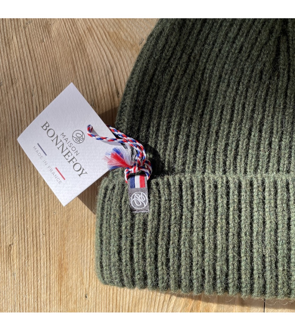 Wool Beanie Patrice - Fern Green Maison Bonnefoy for men women cool Kitatori Switzerland