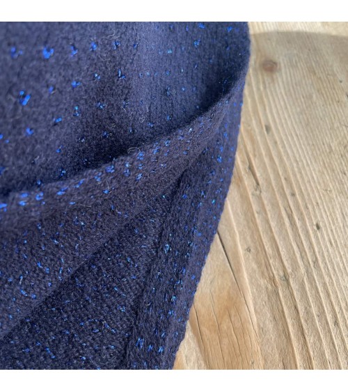 Manon blu - Sciarpa di lana, cashmere e seta Maison Bonnefoy sciarpe da uomo per donna donne bambino