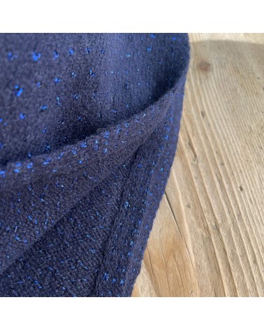 Manon blue - Wool, cashmere and silk scarf Maison Bonnefoy scarves man mens women ladies male neck winter scarf
