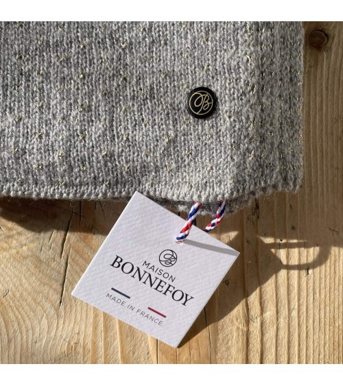 Manon grigio - Sciarpa di lana, cashmere e seta Maison Bonnefoy sciarpe da uomo per donna donne bambino