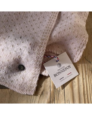 Manon Rosa - Sciarpa di lana, cashmere e seta Maison Bonnefoy sciarpe da uomo per donna donne bambino