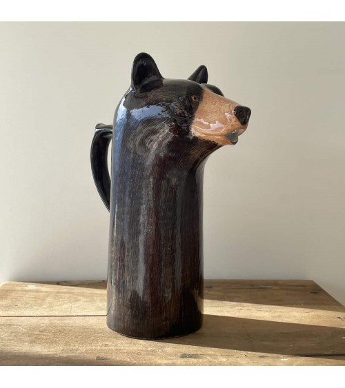 Water Jug - Black Bear Quail Ceramics carafe jug glass design