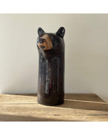 Wasserkrug - Bär, Schwarzbär Quail Ceramics wasserkaraffe glas krüg glaskaraffen design