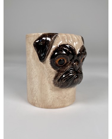 Beige Mops - Stiftehalter & Blumentopf - Hund Quail Ceramics schreibtisch büro kinder besteckbehälter make up pinselhalter