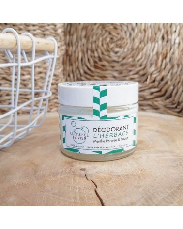 L'herbacé - Deodorante naturale in crema Clémence et Vivien cosmetici naturali cosmeci svizzeri