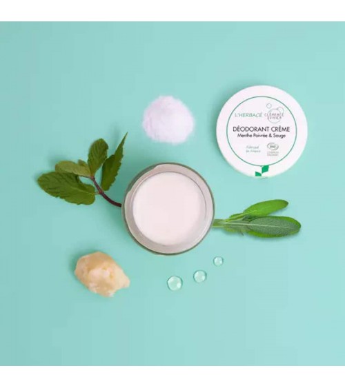 L'herbacé - Déodorant naturel, déo bio en crème Clémence et Vivien cosmetique naturel de qualité vegan