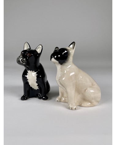 French Bulldog - Salt and pepper shaker Quail Ceramics pots set shaker cute unique cool