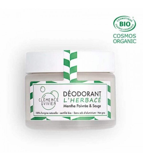 L'herbacé - Déodorant naturel, déo bio en crème Clémence et Vivien cosmetique naturel de qualité vegan