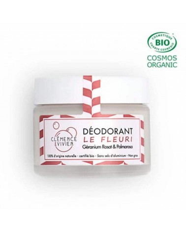 Le fleuri - Déodorant naturel, déo bio en crème Clémence et Vivien cosmetique naturel de qualité vegan