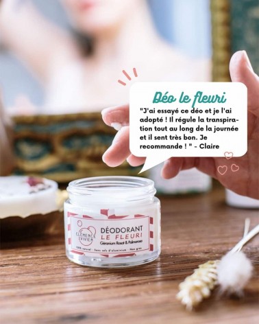 Le fleuri - All natural deodorant Clémence et Vivien vegan cruelty free cosmetic compagnies