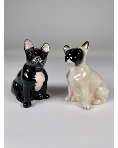 French Bulldog - Salt and pepper shaker Quail Ceramics pots set shaker cute unique cool